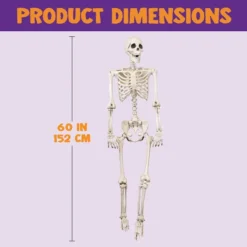 Posable Skeleton Halloween Decoration 5ft -Spirit Halloween Shop Posable Skeleton Halloween Decoration 5ft 6 result 600x600 1