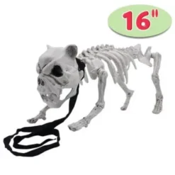 Halloween Posable Dog Skeleton Decoration 16in -Spirit Halloween Shop Pose n stay Puppy Skeleton Dog 2 result 600x600 1