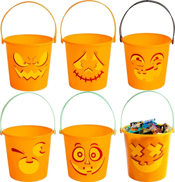 12Pcs Pumpkin Face Bucket Set 3 12Pcs Pumpkin Face Bucket Set