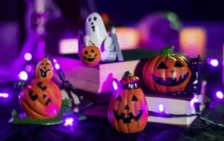 Pumpkin Miniature Figurine Decorations, 5 Pcs -Spirit Halloween Shop Pumpkin Miniature Figurine Decorations 5 Pcs 4 result 600x379 1