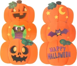 2Pcs Pumpkin & Ghost Metal Stake -Spirit Halloween Shop Pumpkin amp Ghost Metal Stake 2 Sets 2 600x518 1