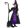 Girls Purple Witch Stars And Moon Halloween Costume -Spirit Halloween Shop Purple Witch Costume with Stars and Moon Skirt Design Child 6 600x600 1