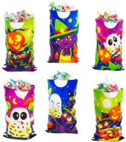 72Pcs Rectangular Halloween Candy Bags