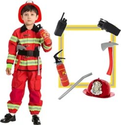 Kids Fireman Halloween Costume
