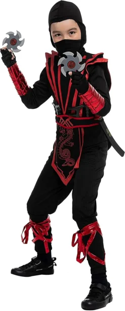 Red Ninja Costume Cosplay - Child 13 Red Ninja Costume Cosplay - Child -Spirit Halloween Shop Red Ninja Costume Cosplay Child 2 2