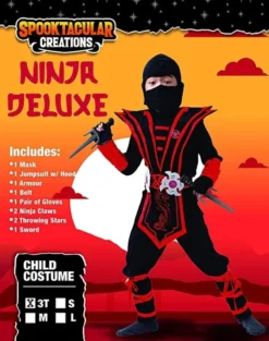 Red Ninja Costume Cosplay - Child 10 Red Ninja Costume Cosplay - Child -Spirit Halloween Shop Red Ninja Costume Cosplay Child 2 600x760 1