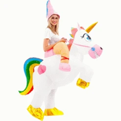 Adult Unisex Unicorn Ride-On Inflatable Costume