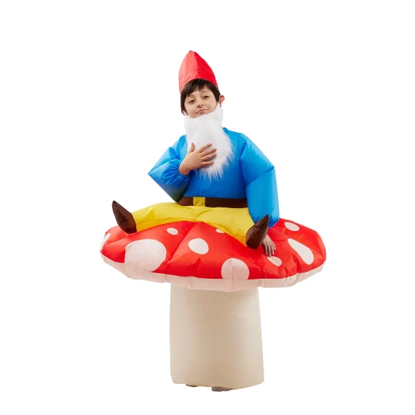 Ride-on Mushrooms And Dwarves Inflatable Costume-M 3 Ride-on Mushrooms And Dwarves Inflatable Costume-M
