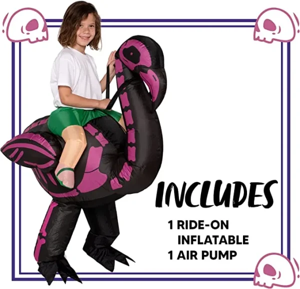 Child Inflatable Ride On Skeleton Halloween Costume 6 Child Inflatable Ride On Skeleton Halloween Costume - Image 4