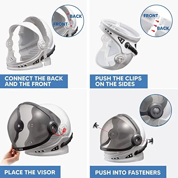 Role Play Accessory Astronaut Helmet With Movable Visor 6 Role Play Accessory Astronaut Helmet With Movable Visor - Image 4