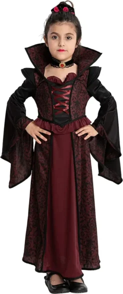 Girl Vampire Halloween Costumes -Spirit Halloween Shop Royal Vampire Costume Child 5 result 600x1429 1