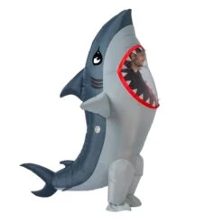 Spirit Halloween Shop 8 Adult Full Body Shark Inflatable Halloween Costume