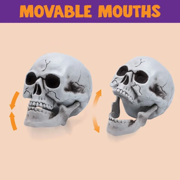 Skeleton Yard Stake Bright White, 3 Pcs 6 Skeleton Yard Stake Bright White, 3 Pcs - Image 4