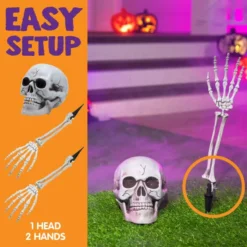 Skeleton Yard Stake Bright White, 3 Pcs 12 Skeleton Yard Stake Bright White, 3 Pcs -Spirit Halloween Shop Skeleton Yard Stake Bright White 3 Pcs 5 result 600x600 1