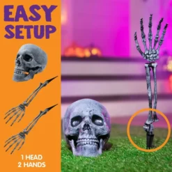 Skeleton Yard Stake Dark, 3 Pcs -Spirit Halloween Shop Skeleton Yard Stake Dark 3 Pcs 5 result 600x600 1