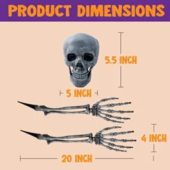 Skeleton Yard Stake Dark, 3 Pcs -Spirit Halloween Shop Skeleton Yard Stake Dark 3 Pcs 6 result 600x600 1