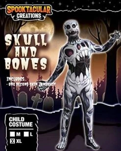 Child Skull And Bones Second Skin Halloween Costume -Spirit Halloween Shop Skull amp Bones Second Skin Costume Child 1