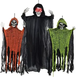 3Pcs Spooky Grim Reaper -Spirit Halloween Shop Spooky Grim Reaper 3 Pack 4 600x604 1
