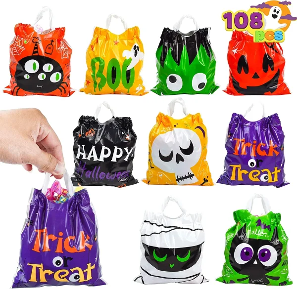 108Pcs Square Halloween Goody Bags 4 108Pcs Square Halloween Goody Bags - Image 2
