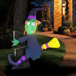 4ft Inflatable Witch Crashing Into Tree Decoration -Spirit Halloween Shop Tall Crashing Witch Into Tree Inflatable 4 ft 1 结果 1 600x600 1