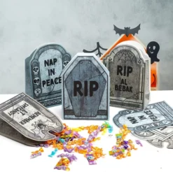 48Pcs Tombstone Paper Treat Bags