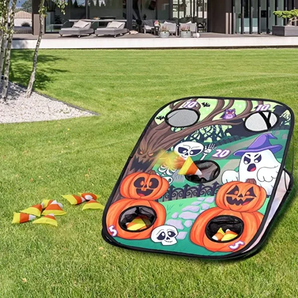 Halloween Toss Game Board With Bean Bag For Kids 3 Halloween Toss Game Board With Bean Bag For Kids