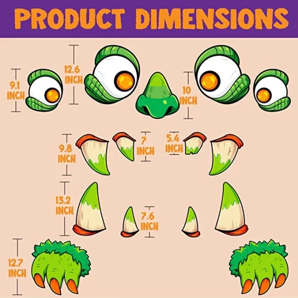 Halloween 3D Monster Trunk Or Treat Decorating Kits 6 Halloween 3D Monster Trunk Or Treat Decorating Kits - Image 4