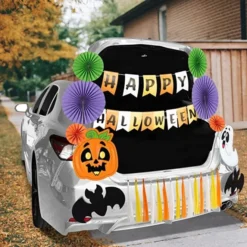Halloween Pumpkin Sticker Halloween Trunk Decoration 12 Halloween Pumpkin Sticker Halloween Trunk Decoration -Spirit Halloween Shop Trunk or Treat with Happy Halloween Theme 1 600x600 1