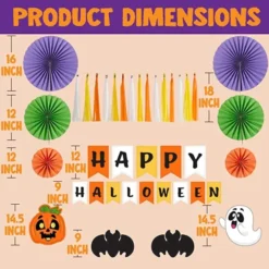 Halloween Pumpkin Sticker Halloween Trunk Decoration 11 Halloween Pumpkin Sticker Halloween Trunk Decoration -Spirit Halloween Shop Trunk or Treat with Happy Halloween Theme 2 600x600 1