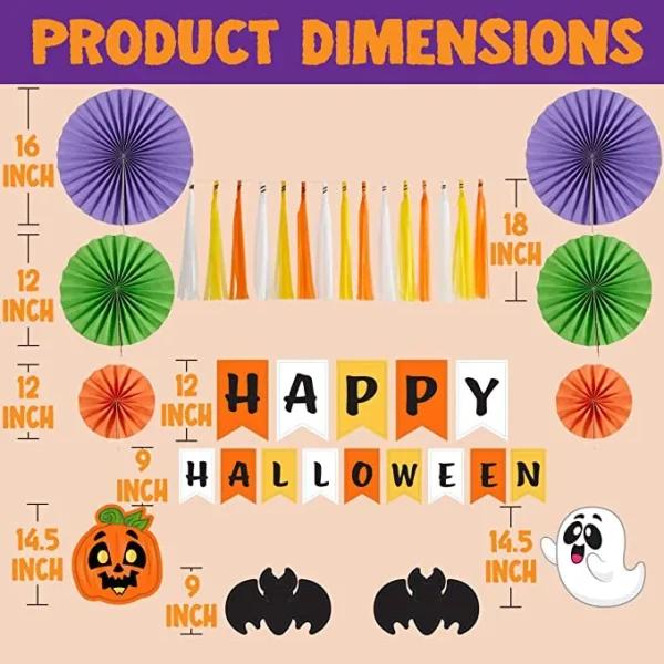 Halloween Pumpkin Sticker Halloween Trunk Decoration 6 Halloween Pumpkin Sticker Halloween Trunk Decoration - Image 4