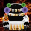 Halloween Pumpkin Sticker Halloween Trunk Decoration -Spirit Halloween Shop Trunk or Treat with Happy Halloween Theme 4 600x600 1
