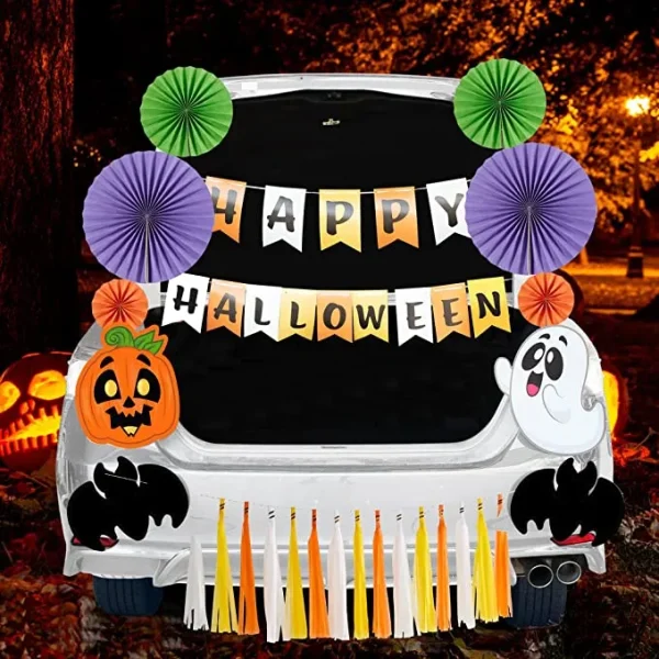 Halloween Pumpkin Sticker Halloween Trunk Decoration 3 Halloween Pumpkin Sticker Halloween Trunk Decoration