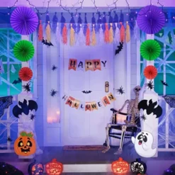 Halloween Pumpkin Sticker Halloween Trunk Decoration 13 Halloween Pumpkin Sticker Halloween Trunk Decoration -Spirit Halloween Shop Trunk or Treat with Happy Halloween Theme 6 600x600 1