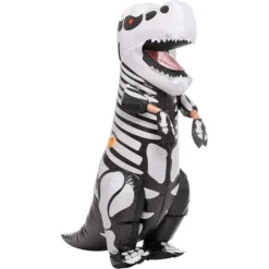 Child Inflatable Skeleton Dinosaur Halloween Costume 9 Child Inflatable Skeleton Dinosaur Halloween Costume -Spirit Halloween Shop Unisex Skeleton T rex Full Body Inflatable Costume Medium 2 600x600 1