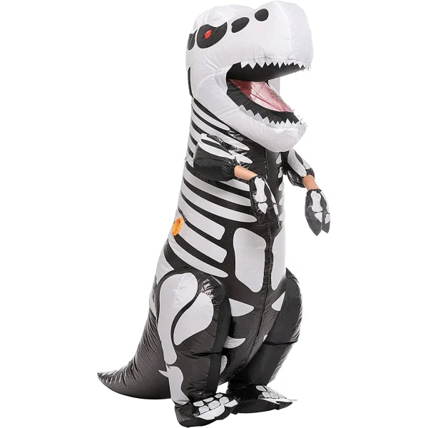 Child Inflatable Skeleton Dinosaur Halloween Costume 5 Child Inflatable Skeleton Dinosaur Halloween Costume - Image 3