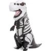 Child Inflatable Skeleton Dinosaur Halloween Costume -Spirit Halloween Shop Unisex Skeleton T rex Full Body Inflatable Costume Medium 3 600x600 1