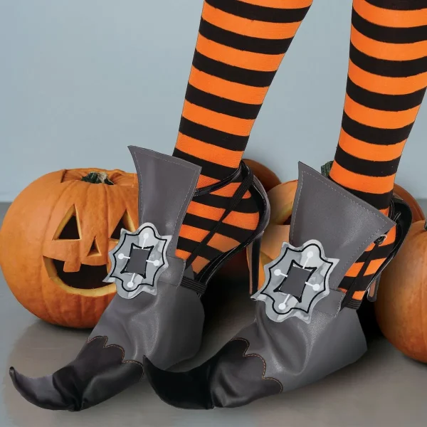 Vintage Witch Shoe Cover With Legging Accessories Set Cosplay Kit - Adult 4 Vintage Witch Shoe Cover With Legging Accessories Set Cosplay Kit - Adult - Image 2