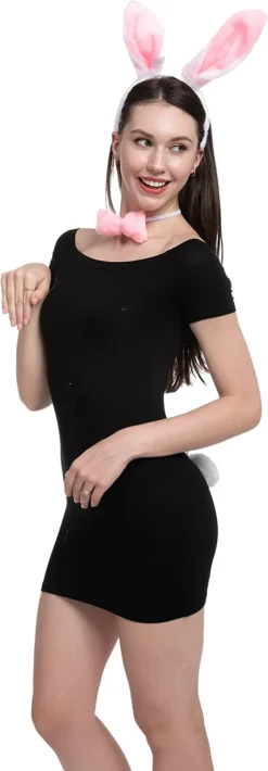 3pcs Bunny Halloween Accessories Set -Spirit Halloween Shop White Bunny Cosplay Accessories Set 2 结果 600x1724 1