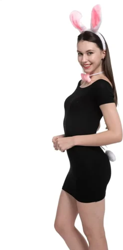 3pcs Bunny Halloween Accessories Set -Spirit Halloween Shop White Bunny Cosplay Accessories Set 4 结果 600x1219 1