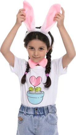 3pcs Bunny Halloween Accessories Set -Spirit Halloween Shop White Bunny Cosplay Accessories Set 6 结果 600x1067 1