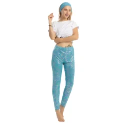 Woman Fish Scale Mermaid Leggings & Headband -Spirit Halloween Shop Woman Fish Scale Mermaid Leggings amp Headband 5 result scaled 600x600 1