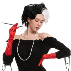 Womens Black And White Wig Set -Spirit Halloween Shop Women Cruel Lady Wig Adult 5 600x600 1