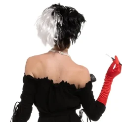 Womens Black And White Wig Set -Spirit Halloween Shop Women Cruel Lady Wig Adult 6 600x600 1