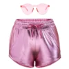 Women Metallic Shorts - Pink -Spirit Halloween Shop Women Metallic Shorts Pink 1 result 600x600 1