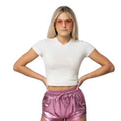 Women Metallic Shorts - Pink -Spirit Halloween Shop Women Metallic Shorts Pink 6 result 600x600 1