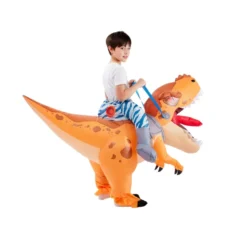 Yellow Tyrannosaurus Ride On Inflatable Costume Kid -Spirit Halloween Shop Yellow Tyrannosaurus Ride On Inflatable Costume Kid 4 result 600x600 1
