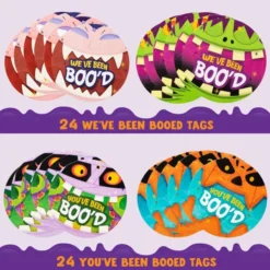 "You've Been Booed " Themed Candy Box, 4 Pcs Box And 48 Cards 11 "You've Been Booed " Themed Candy Box, 4 Pcs Box And 48 Cards -Spirit Halloween Shop Youve been booed themed candy box 4 Pcs Box and 48 Cards 3 result 600x600 1