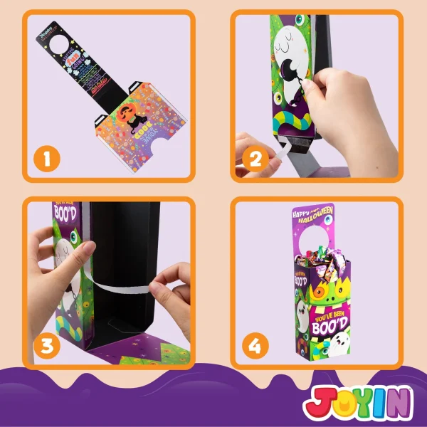 "You've Been Booed " Themed Candy Box, 4 Pcs Box And 48 Cards 7 "You've Been Booed " Themed Candy Box, 4 Pcs Box And 48 Cards - Image 5