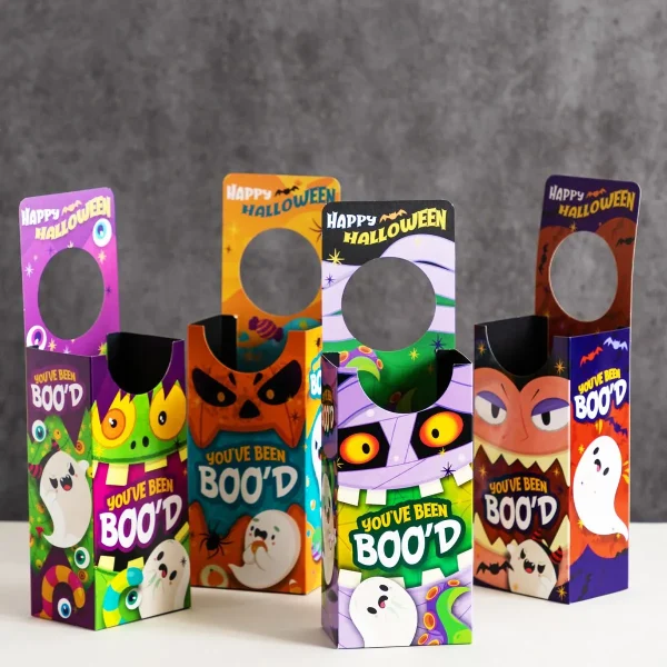 "You've Been Booed " Themed Candy Box, 4 Pcs Box And 48 Cards 3 "You've Been Booed " Themed Candy Box, 4 Pcs Box And 48 Cards