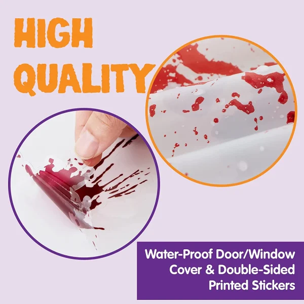 Zombie Hand Door Cover+2 Widow Covers+Weapon Garland+Window Stickers 11*14in 6 Zombie Hand Door Cover+2 Widow Covers+Weapon Garland+Window Stickers 11*14in - Image 4